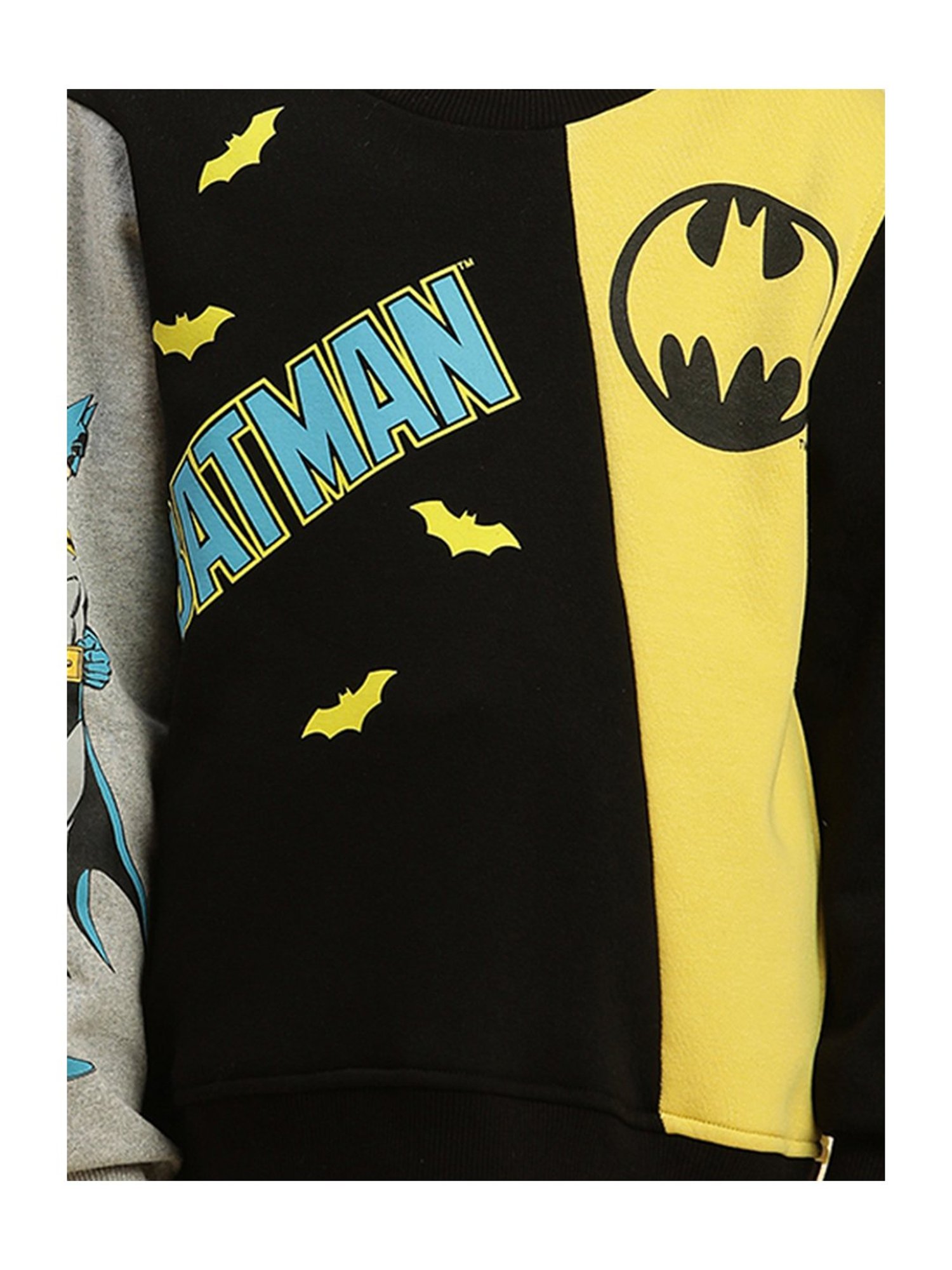Kidsville Batman Printed Multicolor Sweatshirt For Boys