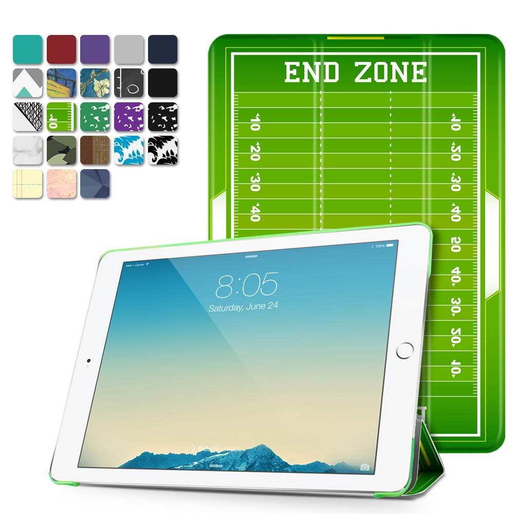 iPad Air 1 Case - Slim Lightweight Shell Smart Cover Stand, Hard Back Protection with Auto Sleep Wake for Apple iPad Air 1 (Football)