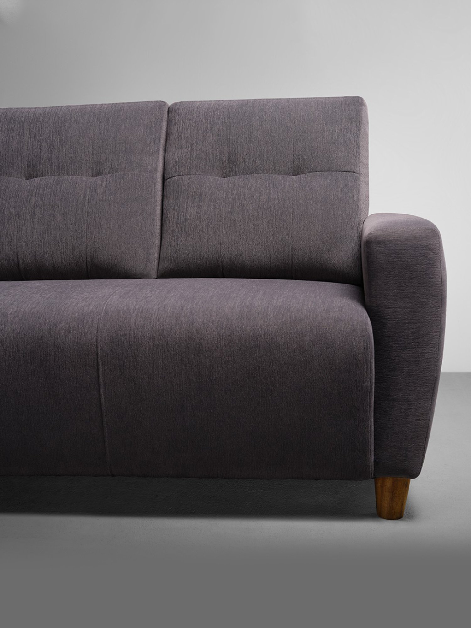 Sleepyhead Yolo Sesame Grey Fabric 3 Seater LHS L Shape Sofa Set