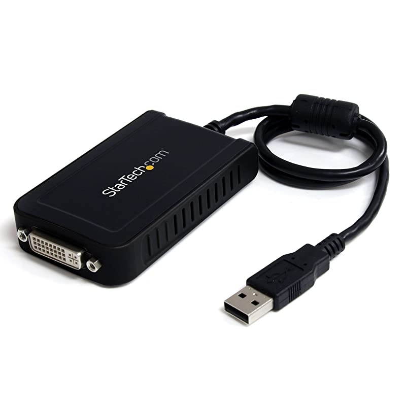 com USB to DVI Adapter 1920x1200 External Video Graphics Card Dual Monitor Display Adapter Supports Windows USB2DVIE3