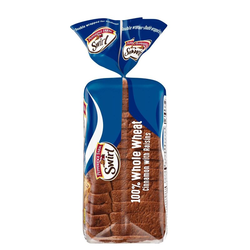 Pepperidge Farm 100% Whole Wheat Cinnamon Swirl with Raisins Bread - 16oz