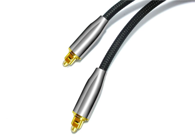 Premium Toslink Cable Fiber Optic Digital Audio Optical SPDIF Cord Dolby DTS