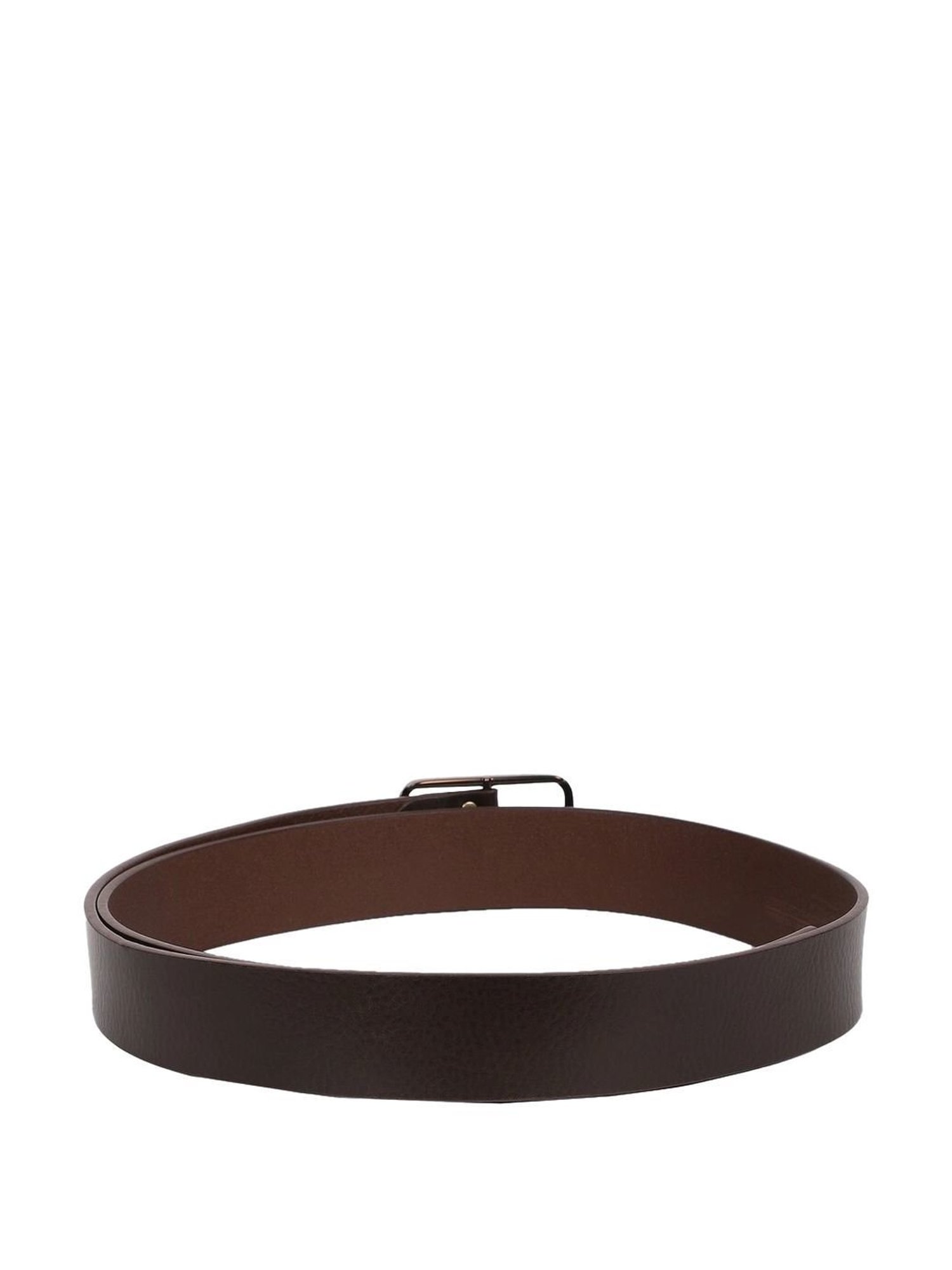 Van Heusen Brown Leather Waist Belt For Men