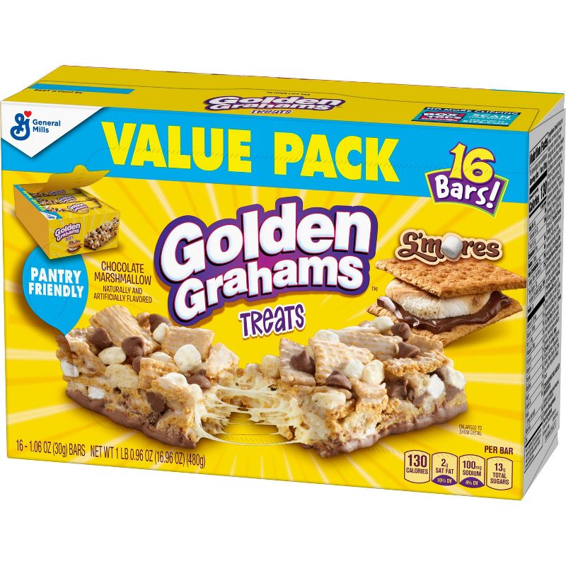 Golden Grahams S'mores Chocolate Marshmallow Biscuit Bars - 16ct