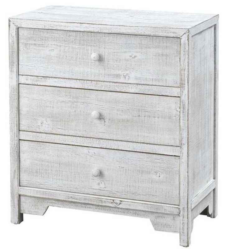 Kolczak Boho Handcrafted Mango Wood 2 Door Cabinet Light Gray - Christopher Knight Home