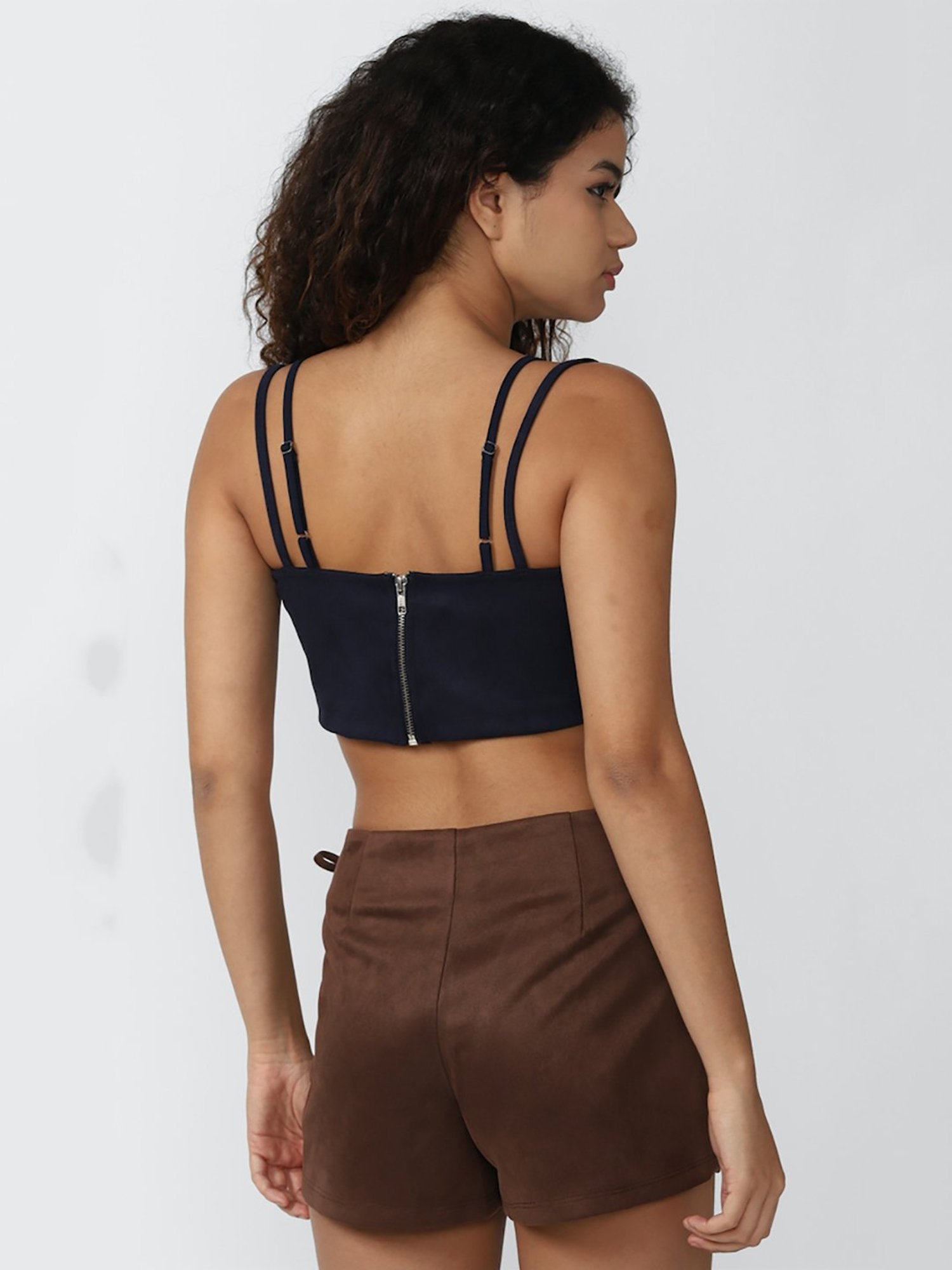 Forever 21 Navy Crop Top