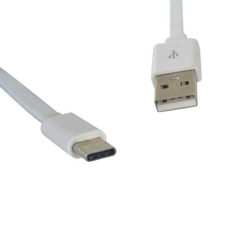 Type-C 3.1 Male to USB 2.0 A Male Adapter Data Sync Coiled Cable Adapter White  10FT  3M