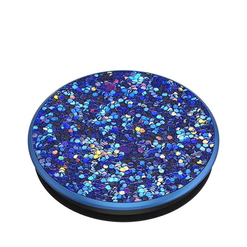 PopGrip with Swappable Top for Phones and Tablets Sparkle Peacock