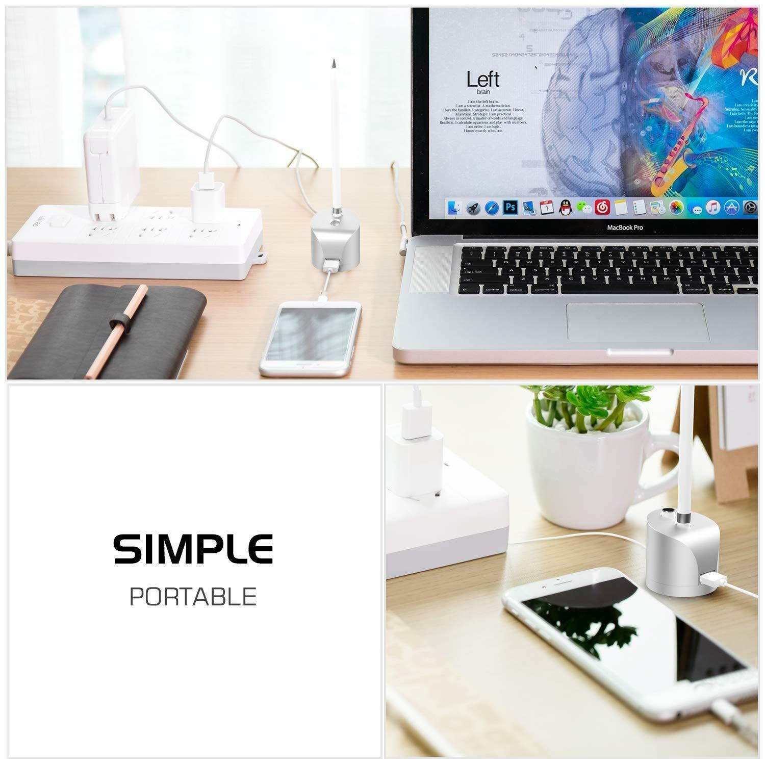 MoKo for Apple Pencil iPad Stand Station Charger Cradle Dock /Desktop Pen Holder