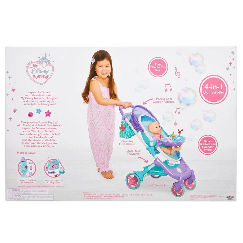 My Disney Nursery Musical Bubble Doll Stroller - The Little Mermaid