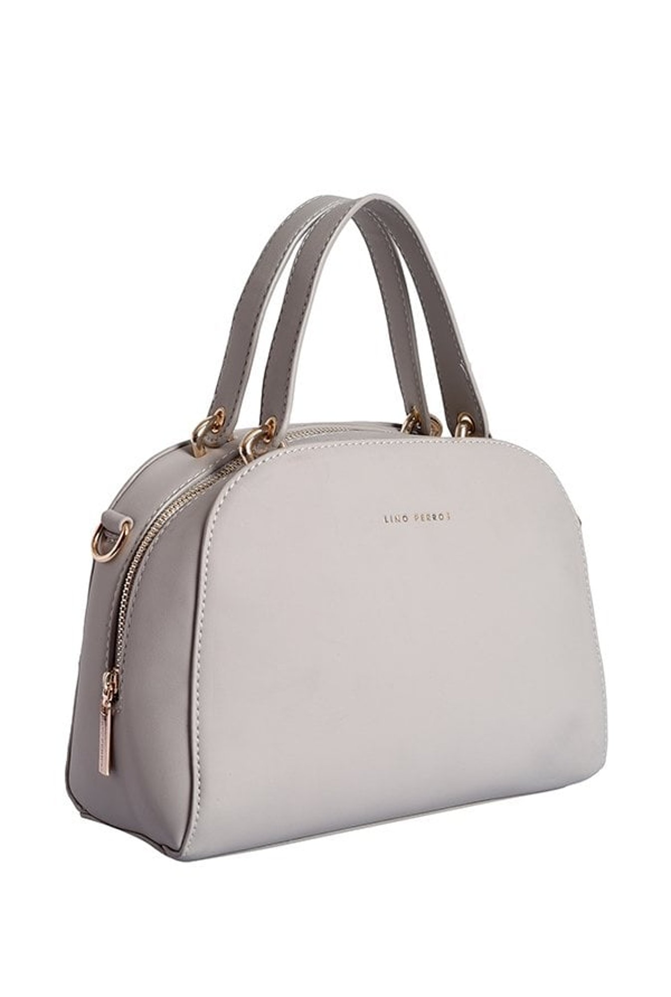 Lino Perros Grey Solid Handbag