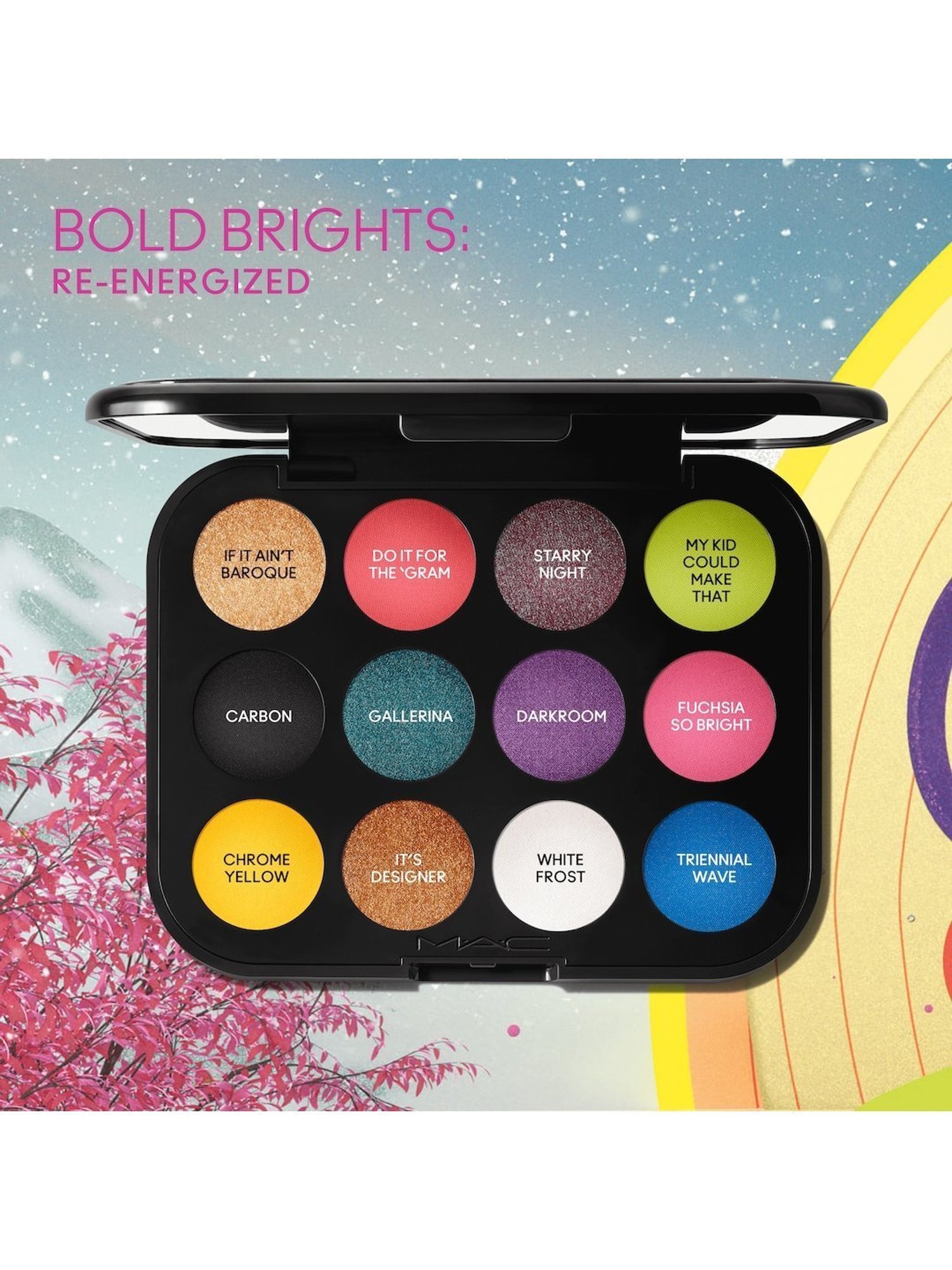 M.A.C Connect In Colour 12-Pan Eyeshadow Palette Hi-Fi Colour - 12.2 gm