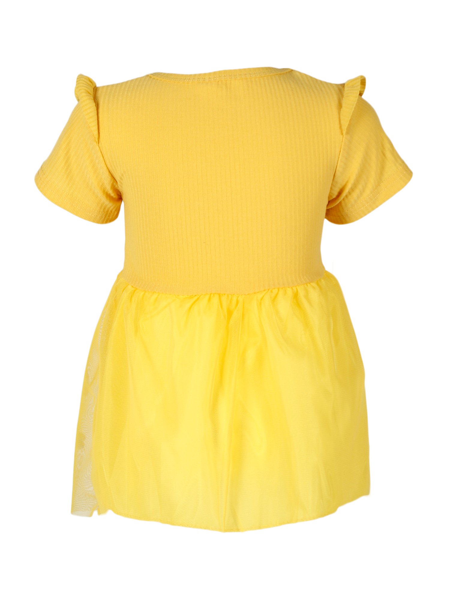 Passion Petals Kids Yellow Printed Dress