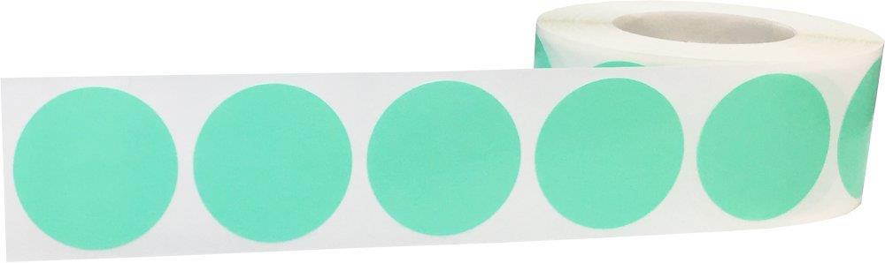 Color Coding Labels Wintergreen Round Circle Dots for Organizing Inventory 1 inch 500 Total Adhesive Stickers