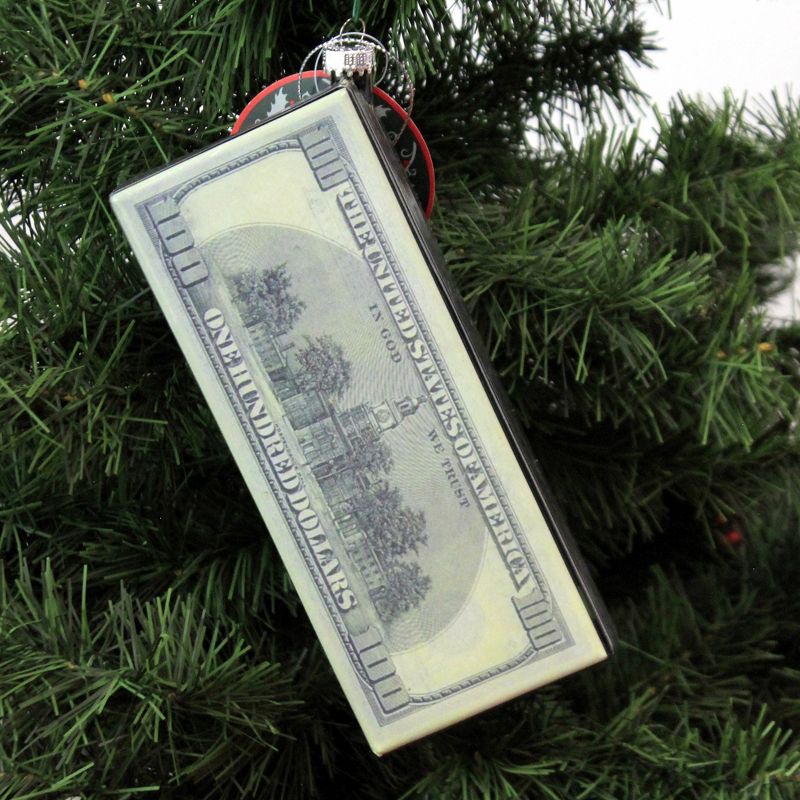 Holiday Ornament 7.0" $100 Bill Hundred Big Money Dollar  -  Tree Ornaments