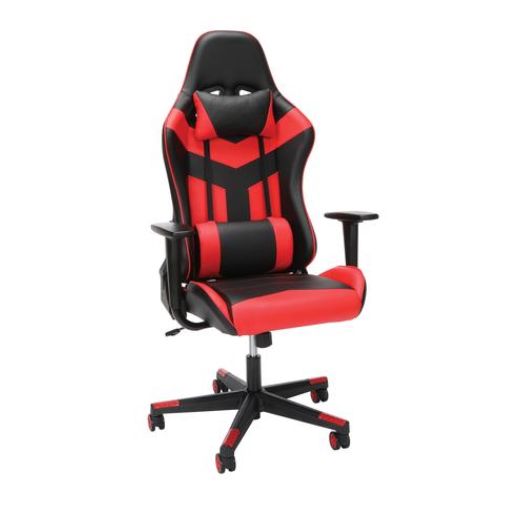 Essentials Collection High Back PU Leather Gaming Chair, in Red (ESS-6075-RED)