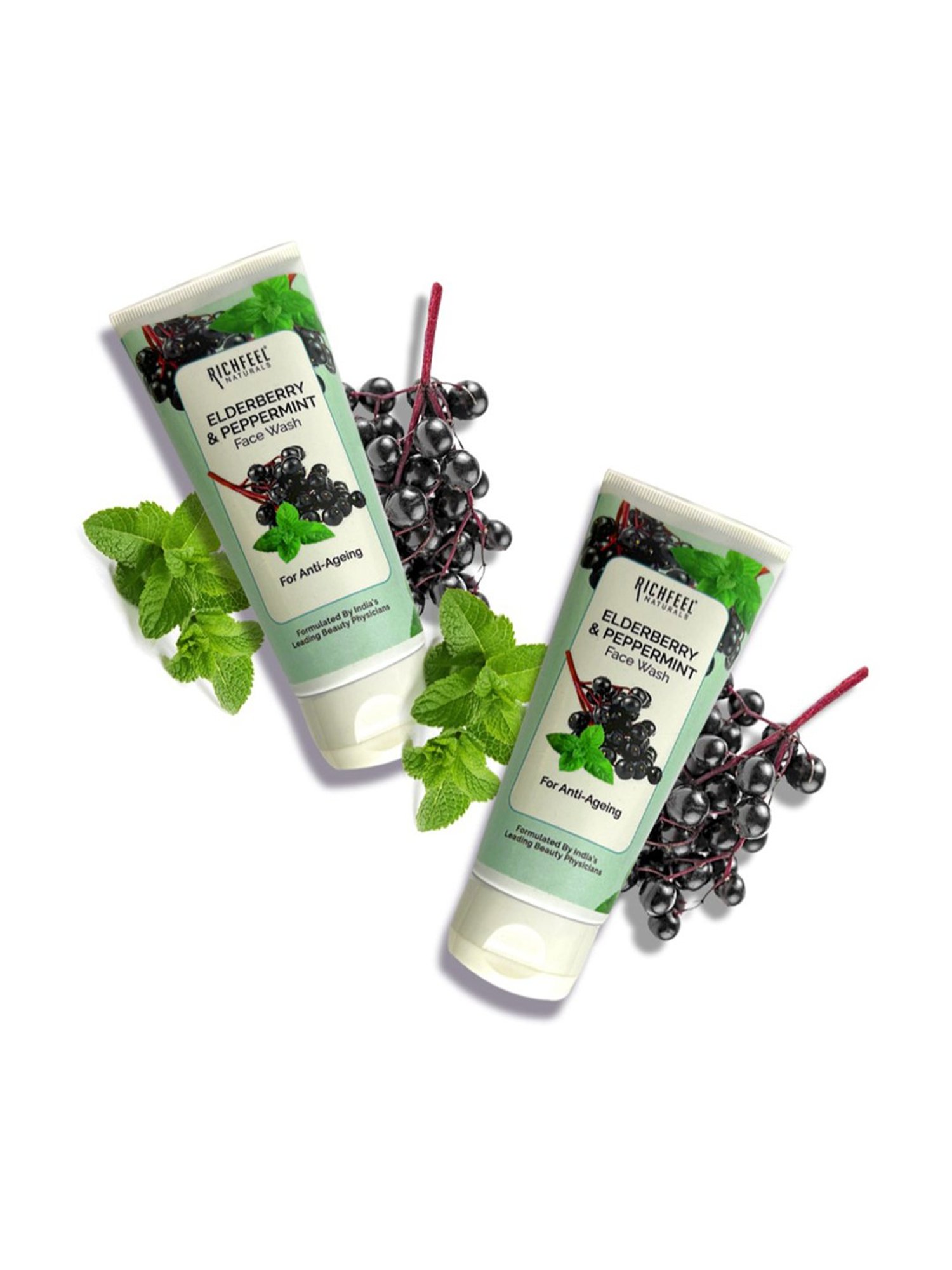 Richfeel Elderberry & Peppermint Face Wash - Pack of 2