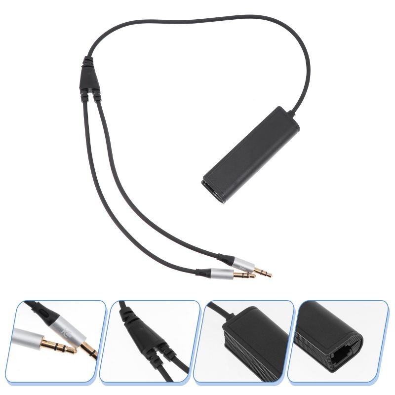 1 Pc RJ9 to 3.5mm Adapter High Quality Prime Sturdy Premium Durable Converter Adapter Cable for Computer Headset