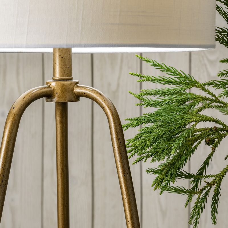 nuLOOM Captiva 26" Metal Table Lamp Lighting - Brass 25.5" H x 14" W x 14" D