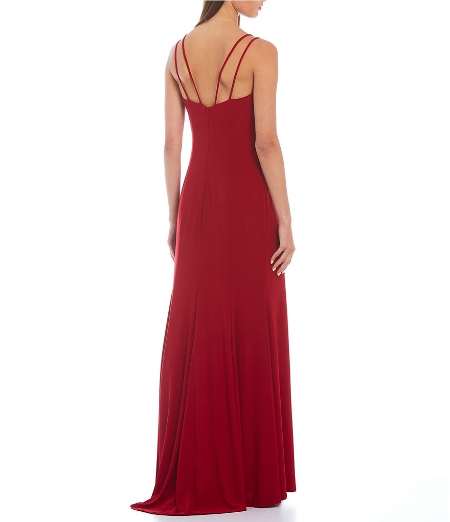 Jump Tank Double Spaghetti Strap Deep V-Neck Dress