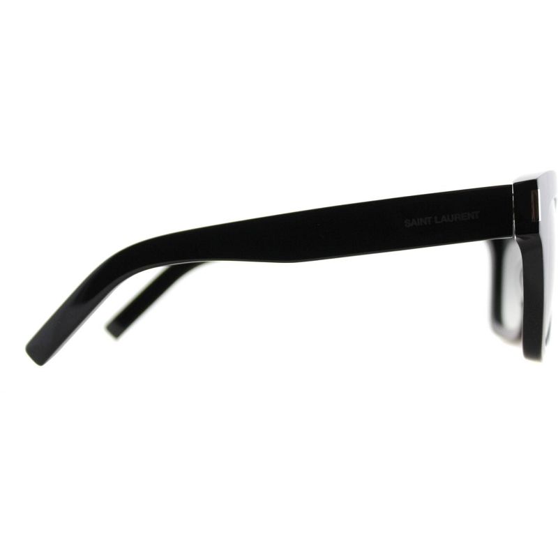 Saint Laurent  001 Unisex Square Sunglasses Black 54mm