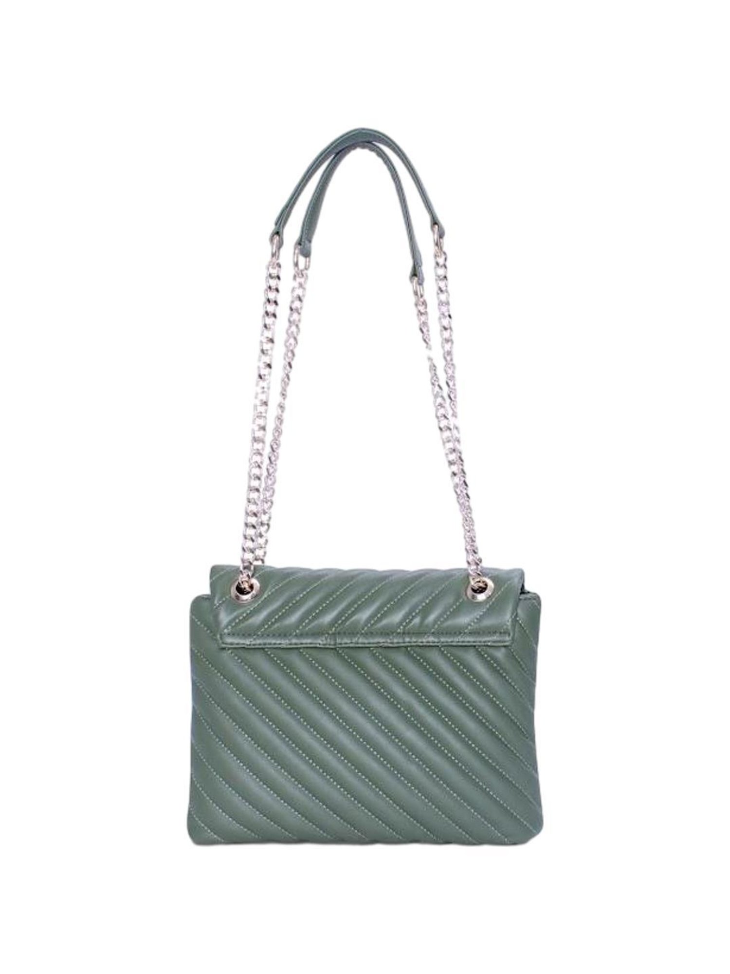 THE HOLISTIK Glamiitque Olive Quilted Medium Sling Handbag