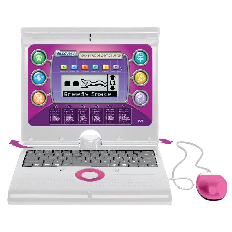 Discovery Kids Toy Computer Laptop - Pink