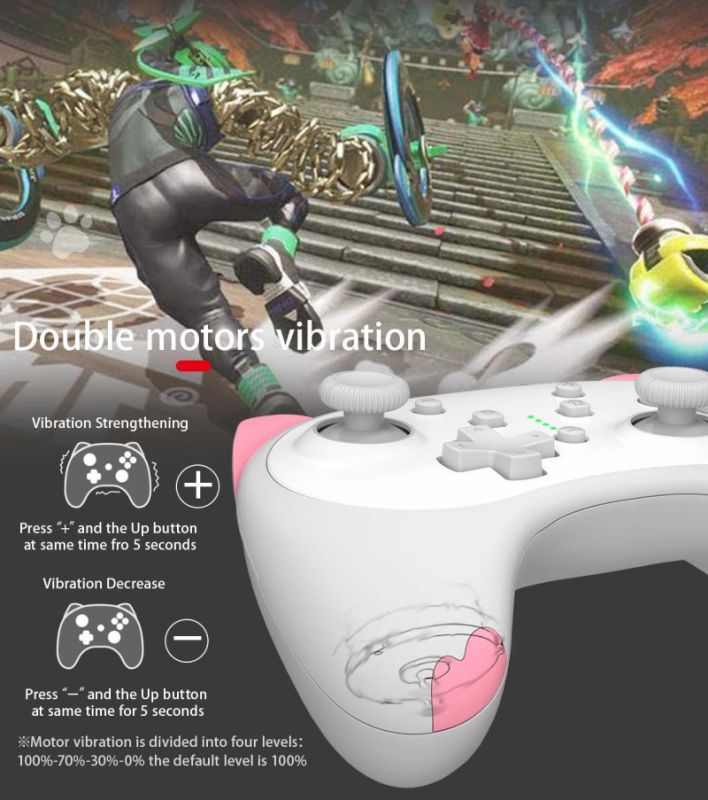 Switch Pro Controller For Nintendo Switch / Switch Lite, Cartoon Kitten Wireless Controller Gamepad