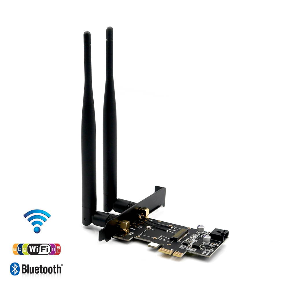 NGFF M.2 key A to PCI-e X1 Adapter for WiFi and Bluetooth Card