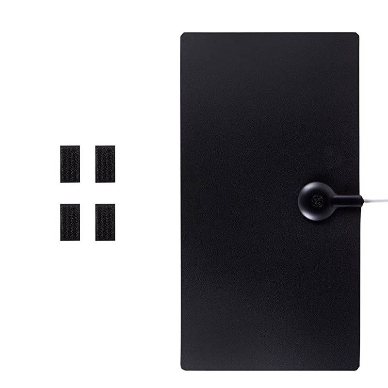 Ultra Ed Indoor TV Antenna, Slim Home Decor Reversible Black White, 4K 1080P VHF UHF, Long Ran Antenna, Digital, HDTV Antenna, Smart TV Compatible, 6Ft Coaxial Cable, 11264