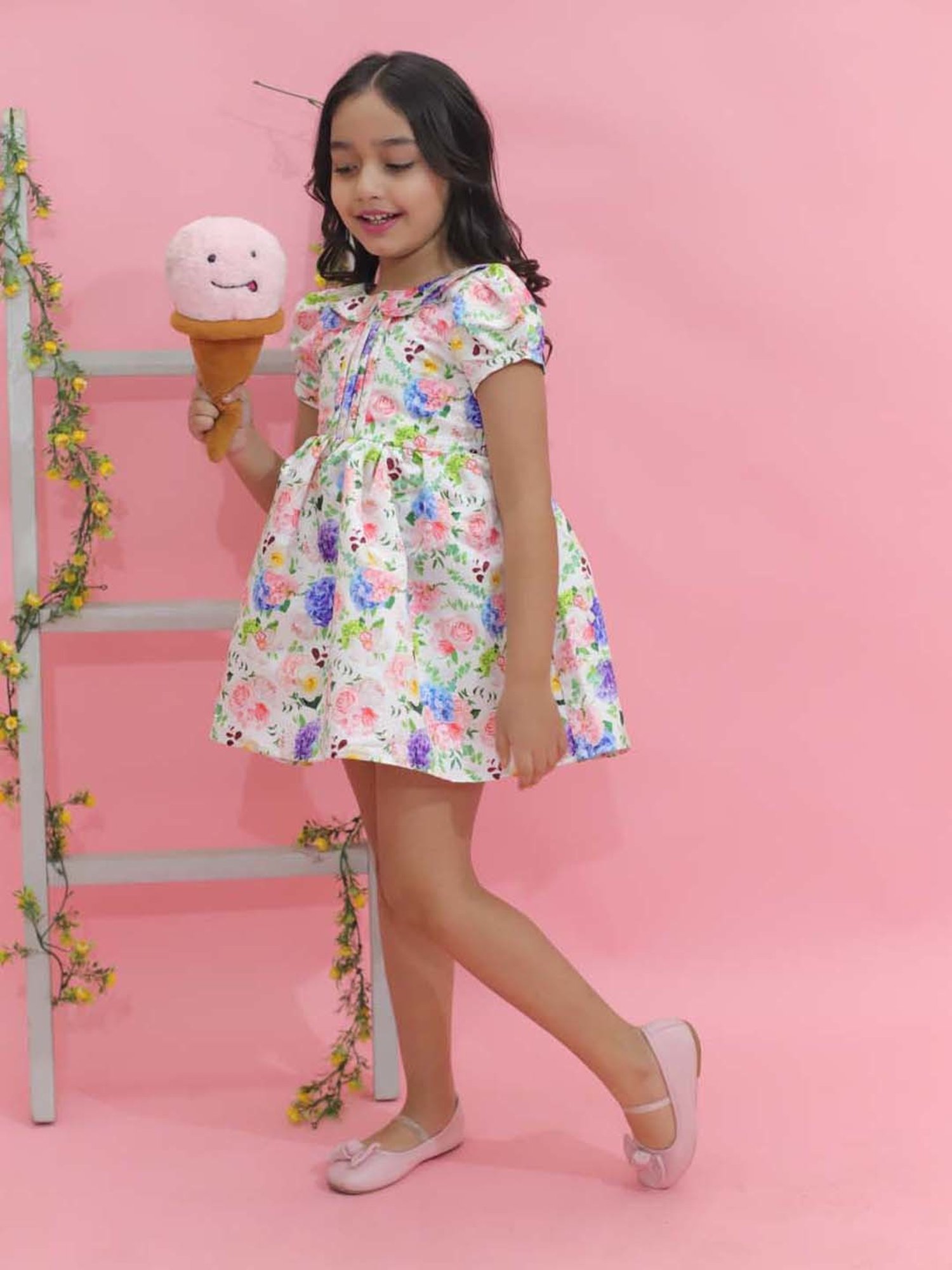 KidsDew Kids Multicolor Printed Dress