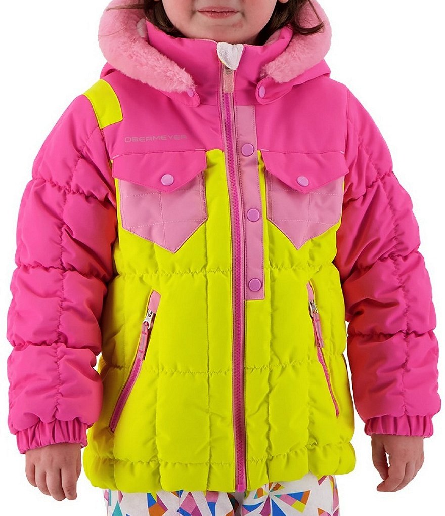Obermeyer Little/Big Girls 2T-8 Jamie Color Block Snow Ski Jacket