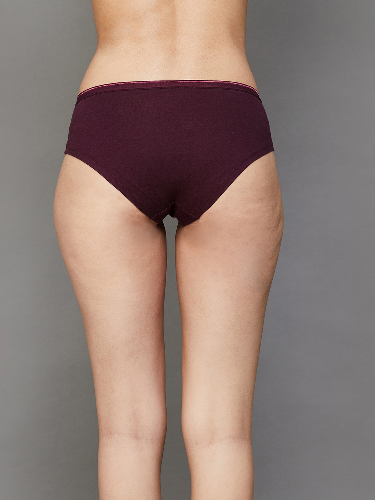 Ginger by Lifestyle Maroon & White Printed Panties - Set Of 3