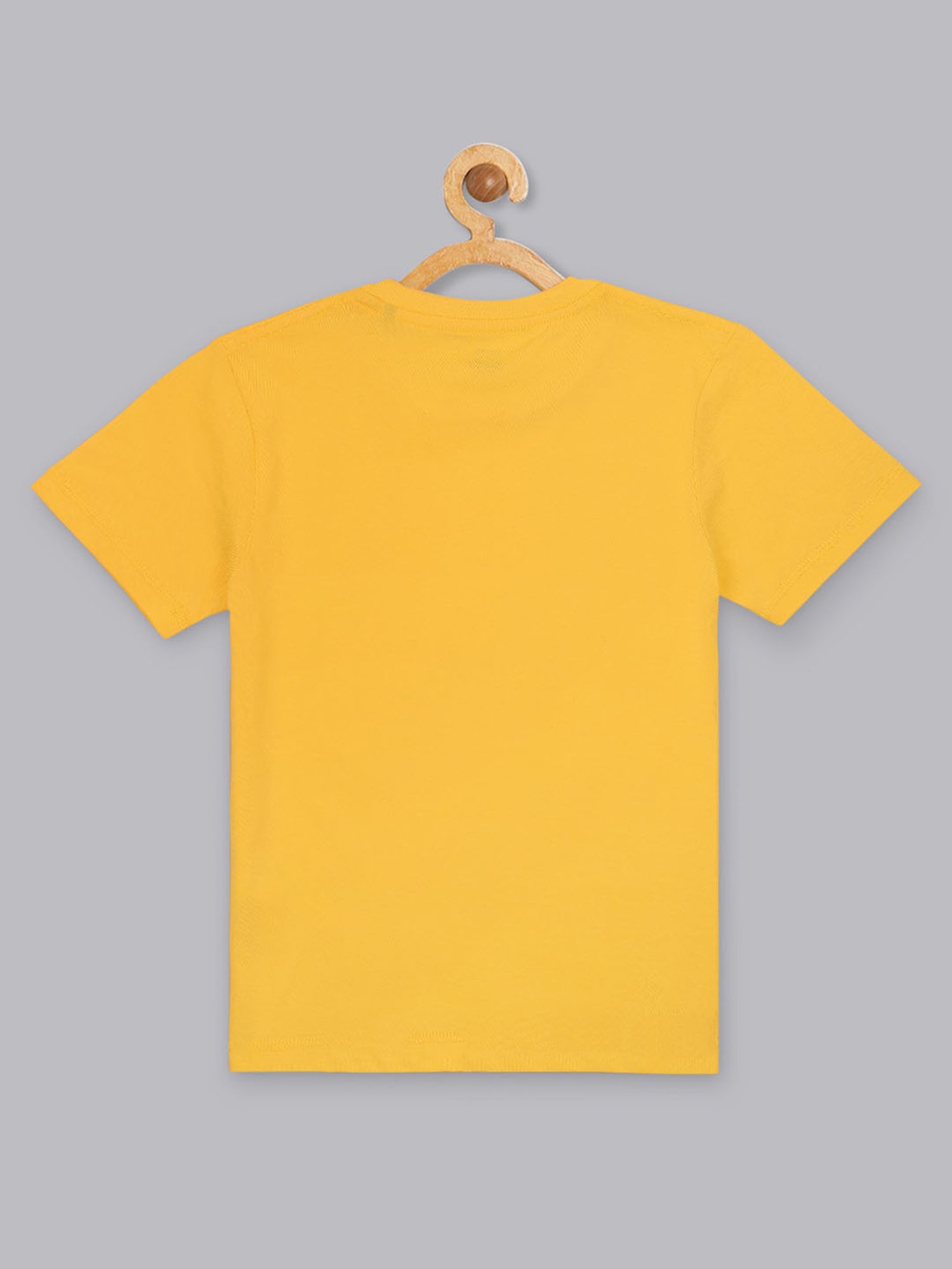 Kidsville Yellow Printed T-Shirt