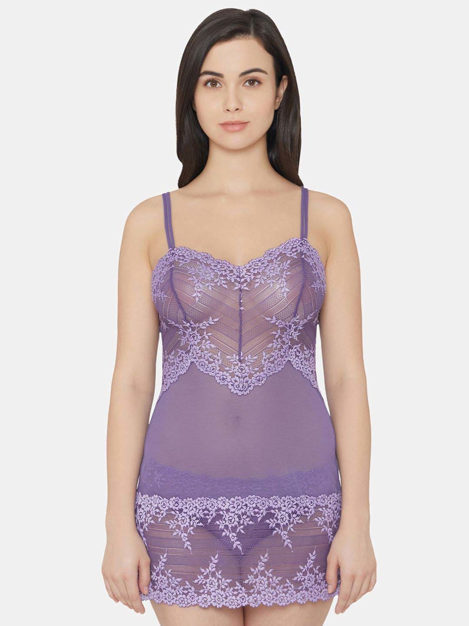 Wacoal Lilac Lace Work Chemise