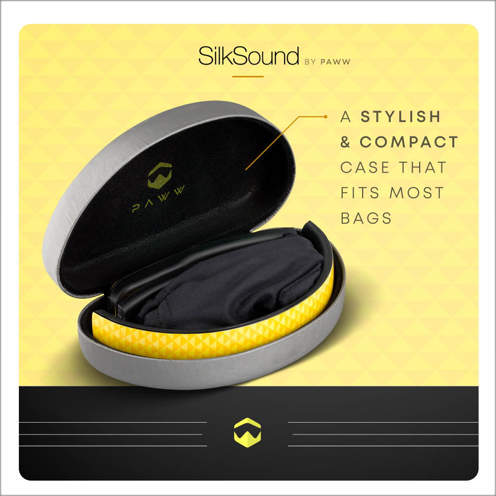 Paww SilkSound Headphones - Stylish Foldable Paww SilkSound Headphones - Stylish Foldable On-Ear Wireless Bluetooth Handsfree Calling with 8 Hours Playtime for Work Travel or Outdoor Use