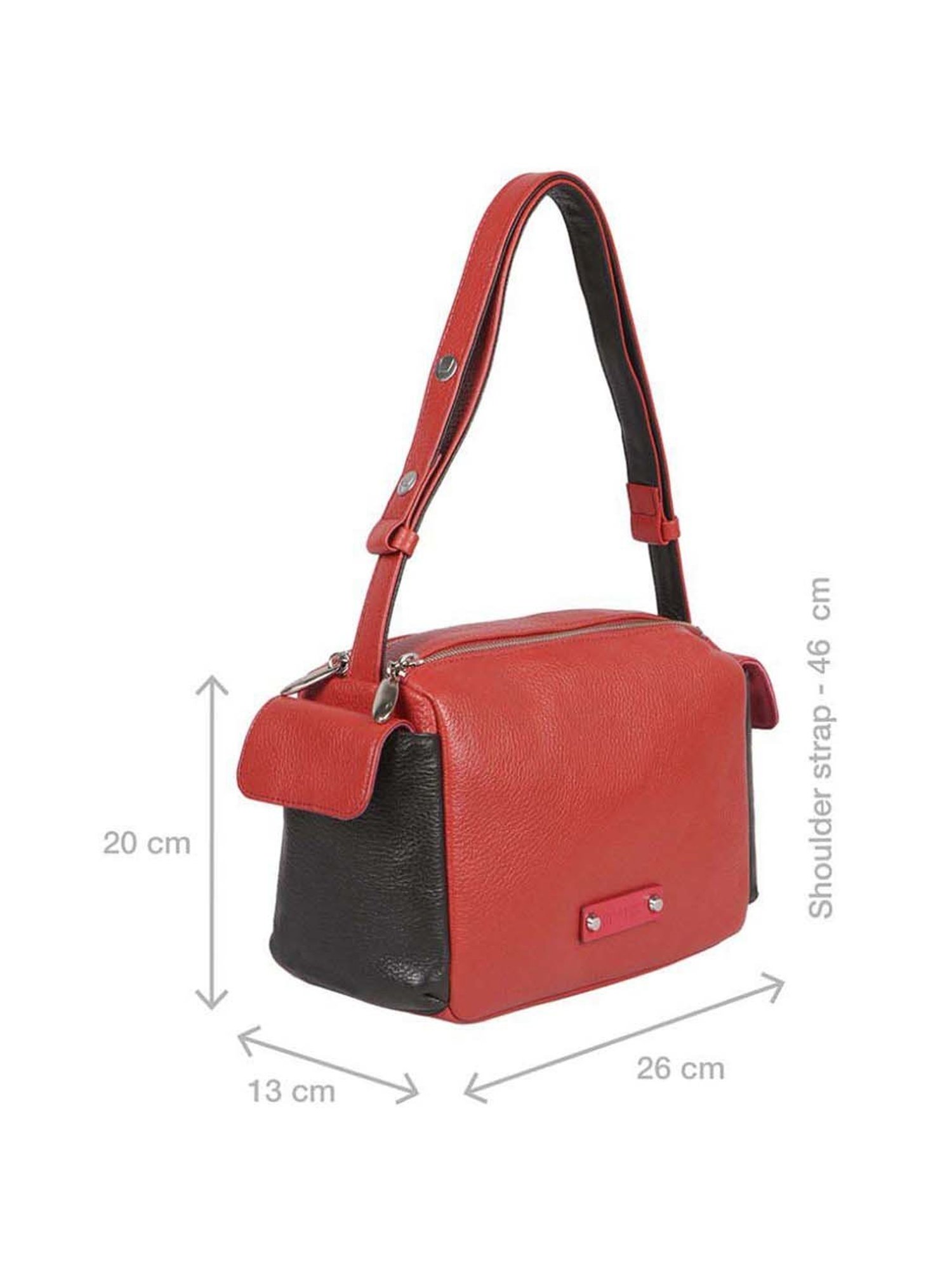 Hidesign Hipsters Red Woke 01 Solid Medium Shoulder Handbag