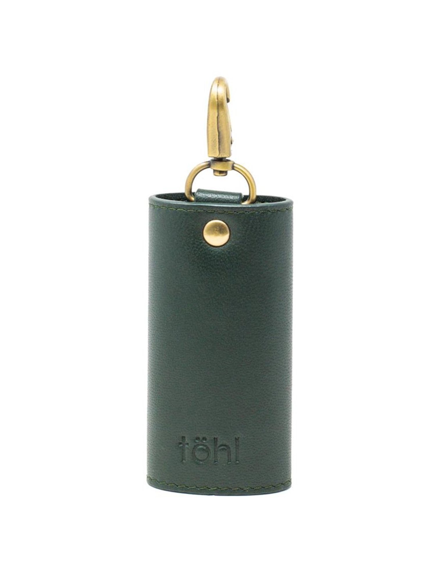 Tohl Luton Green Leather Solid Key Chain