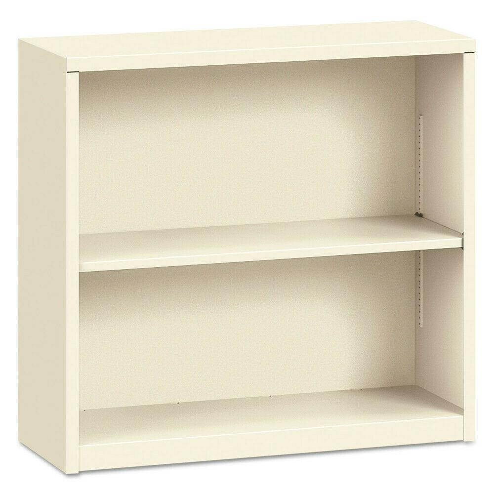 HON Metal Bookcase, Two-Shelf, 34-1/2w X 12-5/8d X 29h, Putty S30ABCL NEW