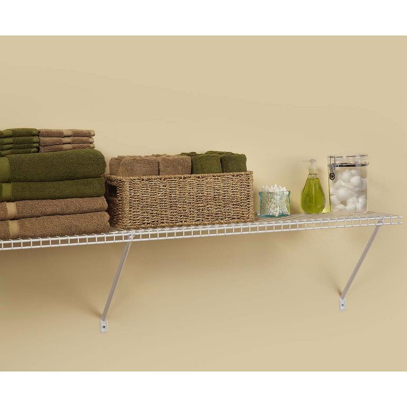 ClosetMaid 36" Wall-Mounted Wire Utility Shelf - White