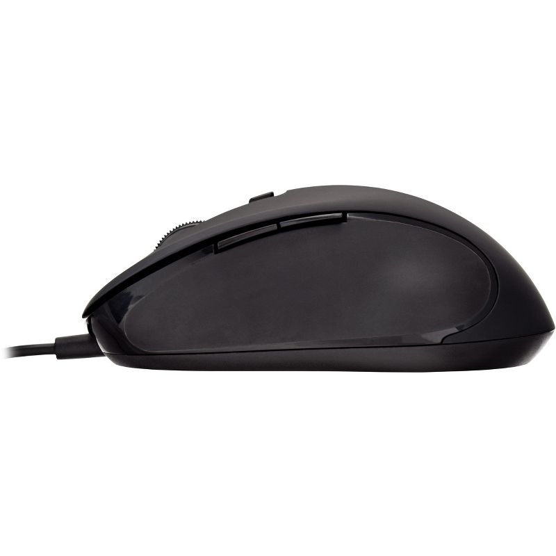V7 MU300 PRO USB 6-Button Wired Mouse with Adjustable DPI - Black - Cable - Black - USB - 1600 dpi - 6 Button(s) - Symmetrical