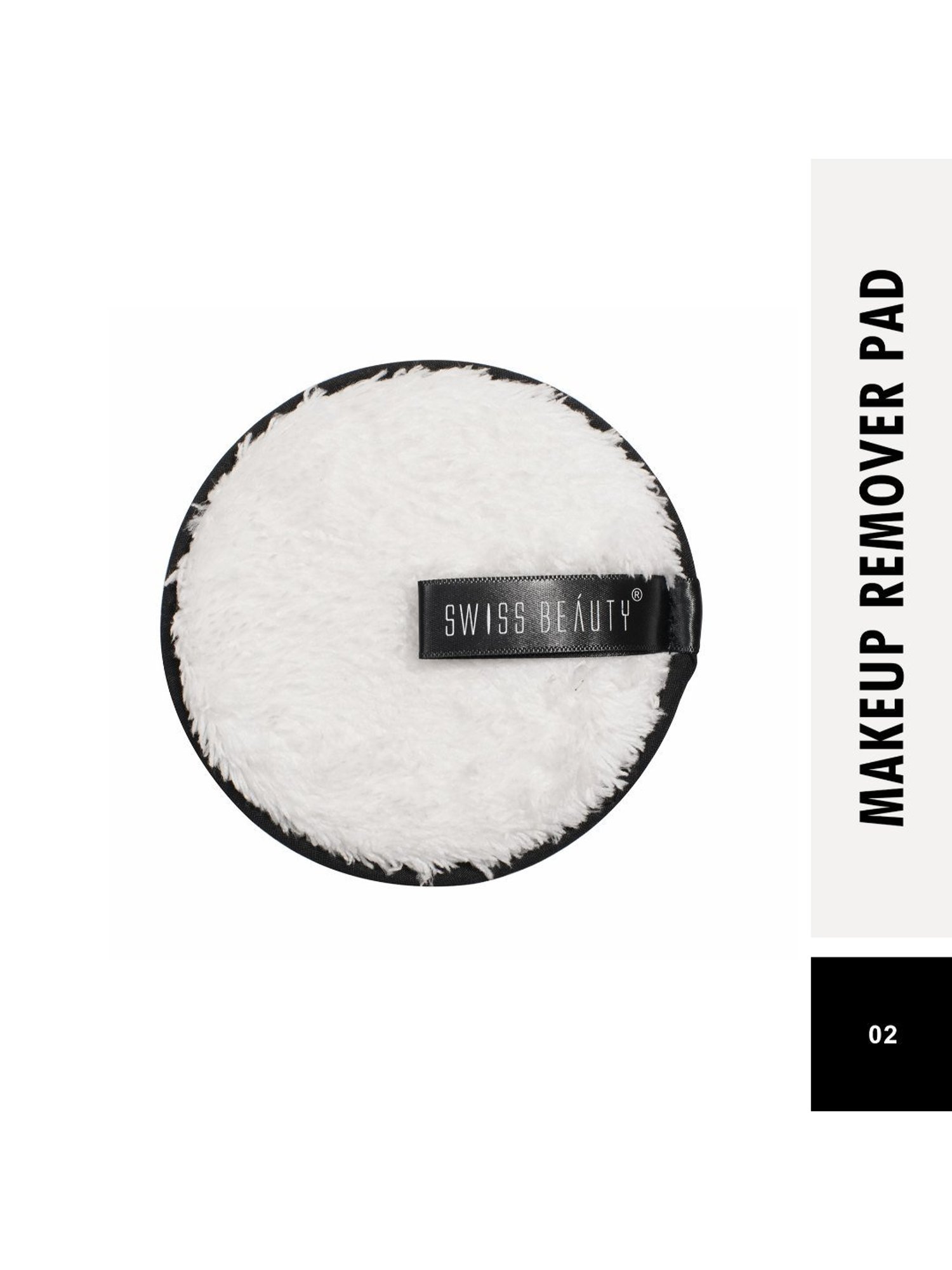 SWISS BEAUTY Soft & Gentle Cleansing Reusable Makeup Remover Pad White