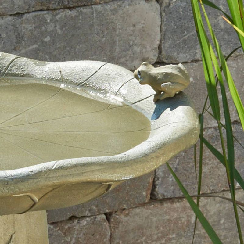 28" Smart Living Acadia Traditional Concrete Birdbath