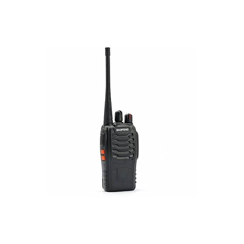 1PCs 888S Walkie Talkies 1500mAh Rechargeable Battery 3 Miles Long Range with Earphone LED Flashlight