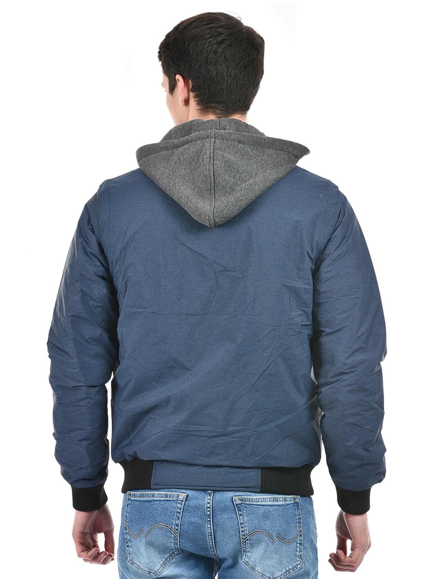 Lawman Pg3 Navy & Black Regular Fit Reversible Jacket