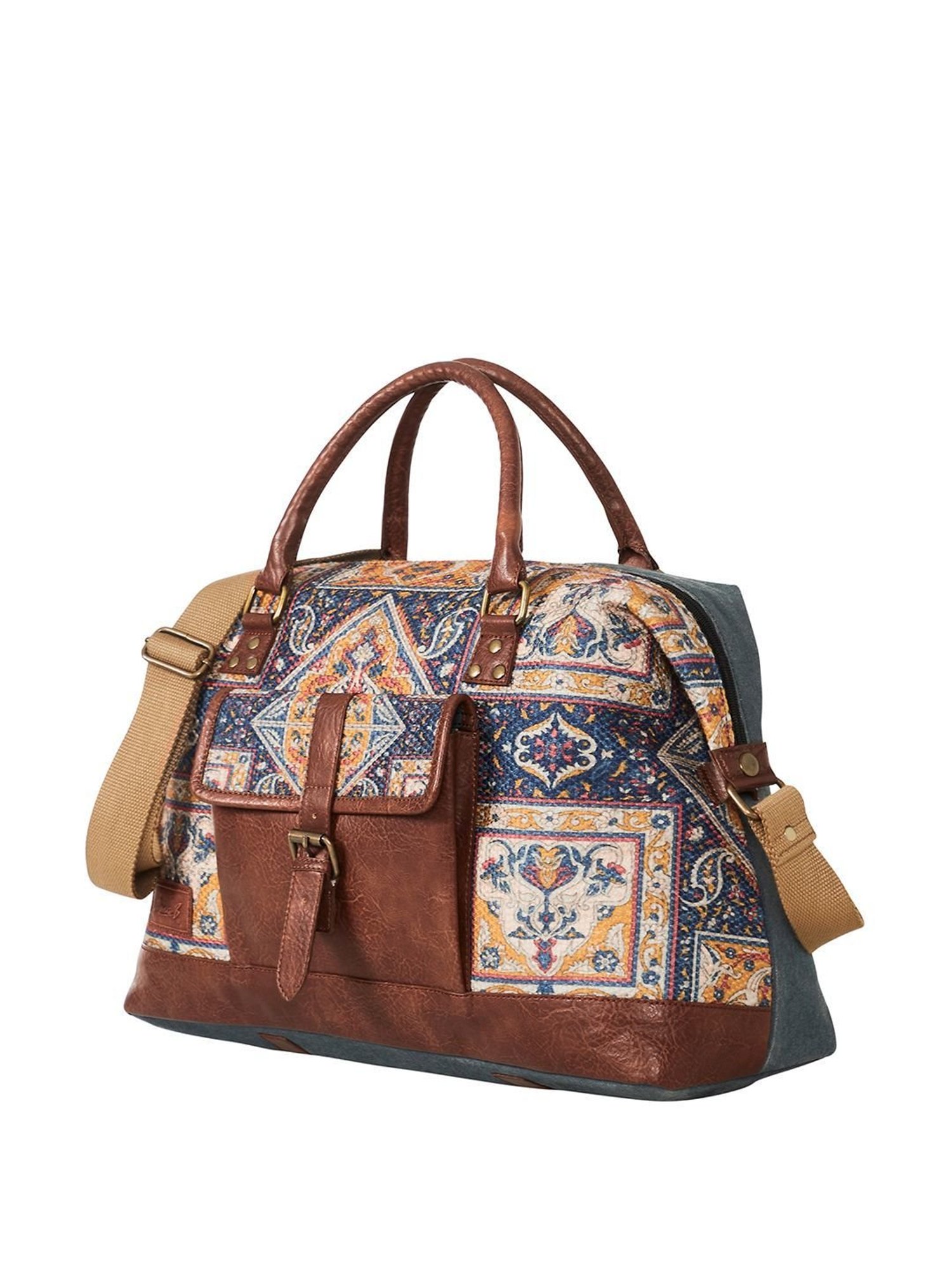 Mona B Multicolor Large Duffle Bag