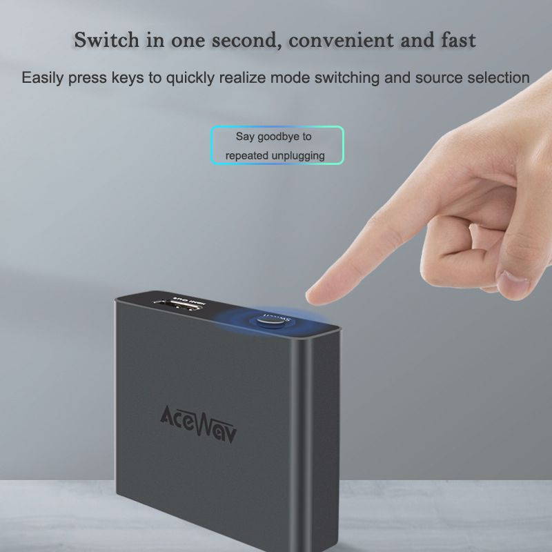 HDMI Switch Splitter 4K@60Hz 1080P Switch Bi-Direction 1x2/2x1 Adapter HDMI Switcher for PS4/3 TV Box Nitendo Switch