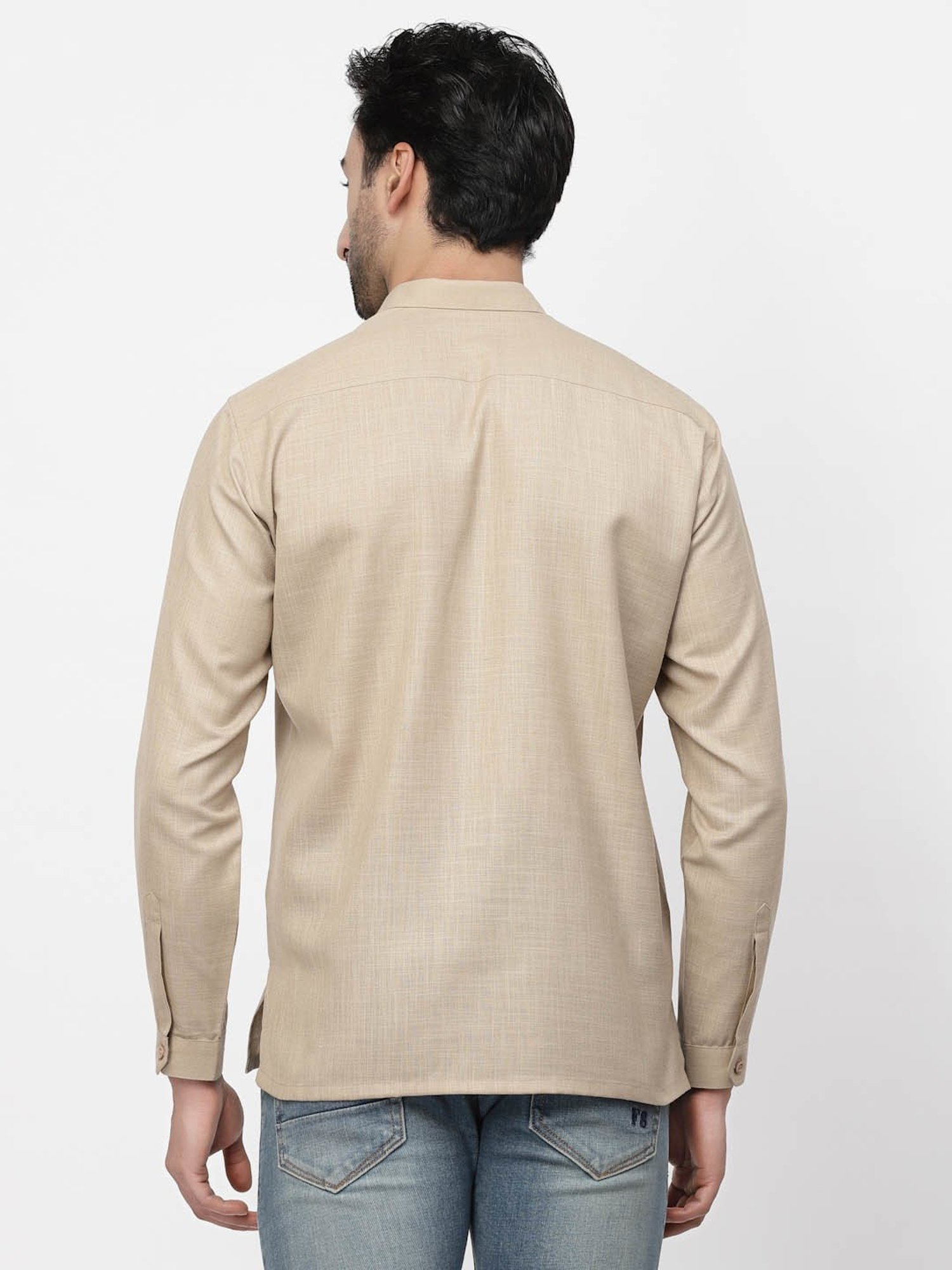 Lela Dark Beige Regular Fit Shirt