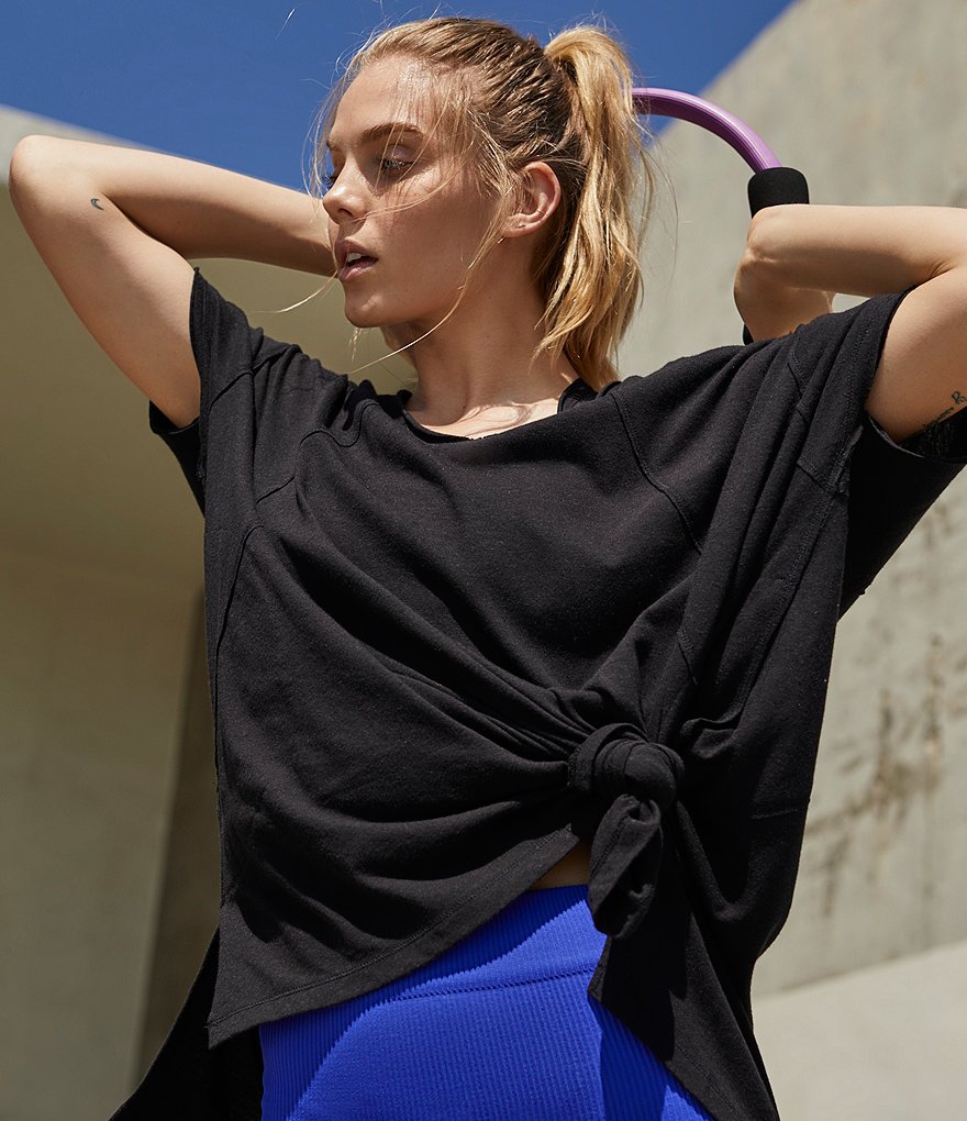 Free People FP Movement City Vibes Oversized Fit Cotton Blend Tee