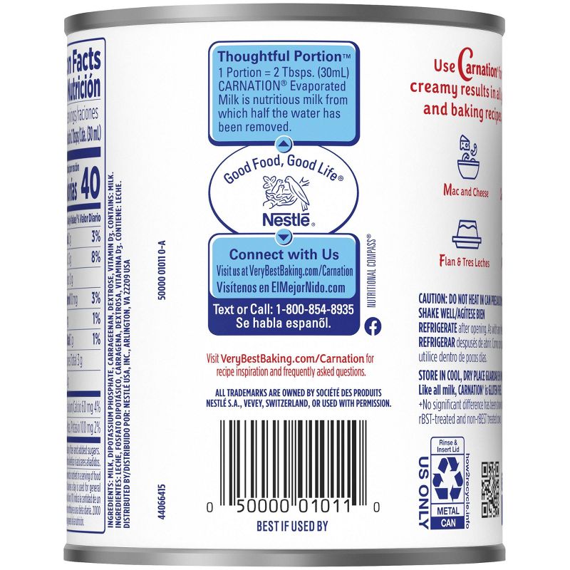 Nestle Carnation Gluten Free Evaporated Milk - 12oz